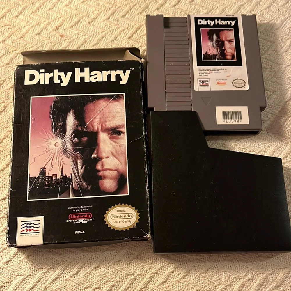 Nintendo NES Dirty Harry Video Game Cartridge Only Vintage Mindscape 1990 - Picture 1 of 7